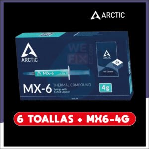 Pasta Termica Disipadora Arctic MX-6 / 4G  - Incluye Mx Cleaner